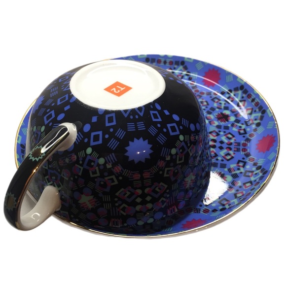 T2 cup and saucer. Aqua Moroccan Tealeidoscope. So pretty and lightweight - Picture 7 of 11